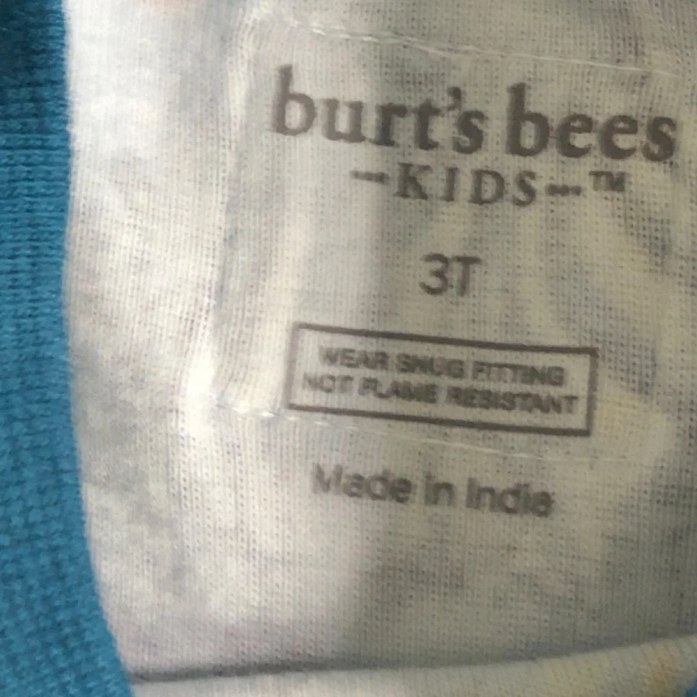Burt's Bees Kids Organic Cotton Pajama Tops ONLY Sizes 2T, 3T - Picture 8 of 10